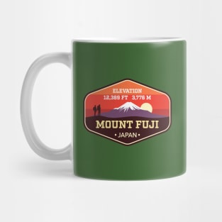 Mount Fuji - Japan - Highest Peak in Japan - Mountain climbing badge Mug